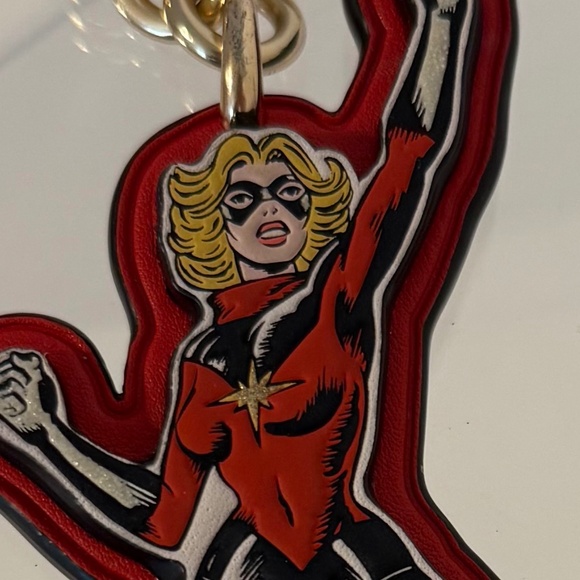 Coach X Marvel Captain Marvel keychain/ Bag Charm - Picture 2 of 5